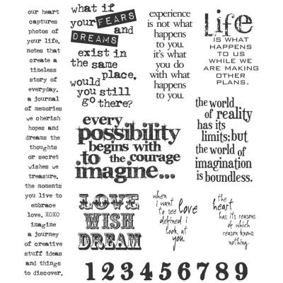 Stampers Anonymous Tim Holtz Cling Stamps - Stuff 2 Say